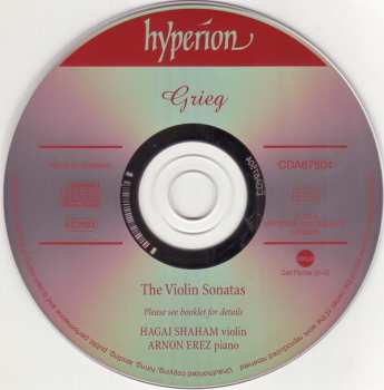 CD Edvard Grieg: The Violin Sonatas