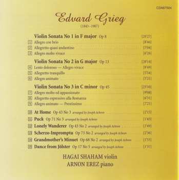 CD Edvard Grieg: The Violin Sonatas