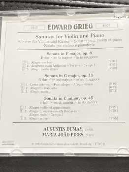 CD Edvard Grieg: Violin Sonatas = Violin Sonaten = Sonates Pour Violon