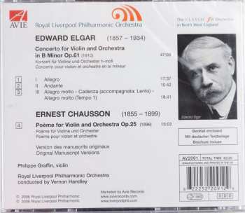 CD Sir Edward Elgar: Violin Concerto / Poème