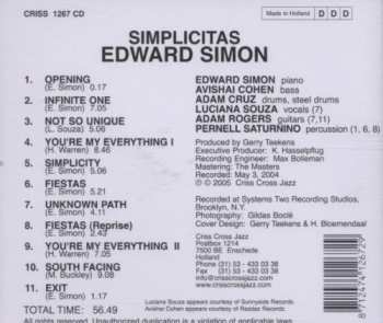 CD Edward Simon: Simplicitas