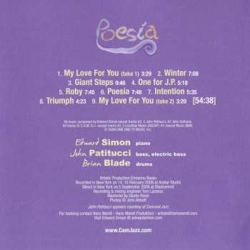CD Edward Simon Trio: Poesia