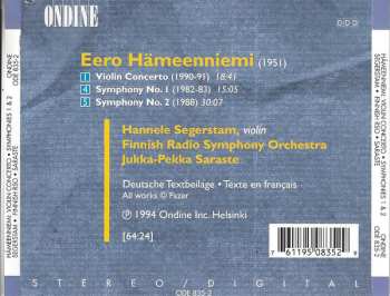 CD Radion Sinfoniaorkesteri: Violin Concerto, Symphonies 1 & 2