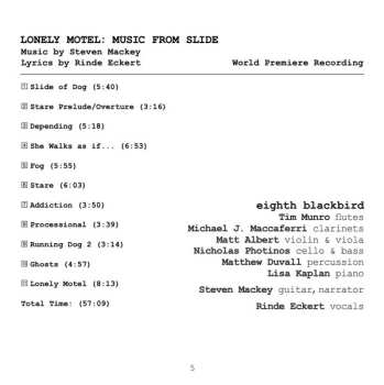 CD Eighth Blackbird: Lonely Motel: Music From Slide