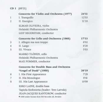 4CD/Doos Einojuhani Rautavaara: 12 Concertos