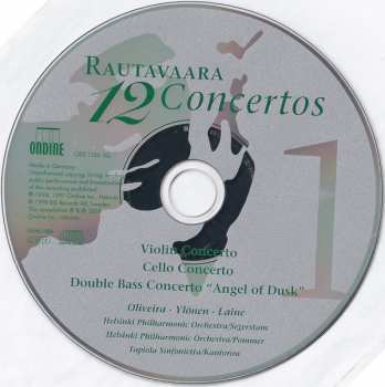 4CD/Doos Einojuhani Rautavaara: 12 Concertos