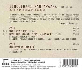 2CD Einojuhani Rautavaara: 90th Anniversary Edition: Harp Concerto & 8th Symphony; Sampler