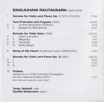 CD Einojuhani Rautavaara: Works For Cello And Piano