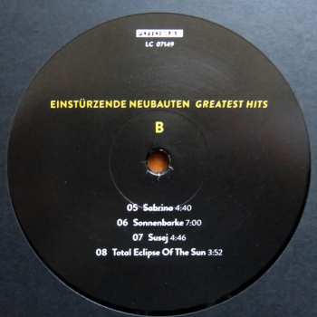 2LP Einstürzende Neubauten: Greatest Hits