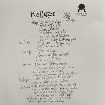 LP Einstürzende Neubauten: Kollaps