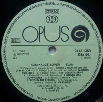 LP Elán: Kamikadze Lover