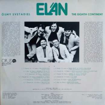 LP Elán: Ôsmy Svetadiel = The Eighth Continent