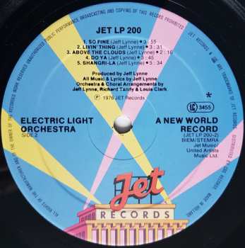 LP Electric Light Orchestra: A New World Record