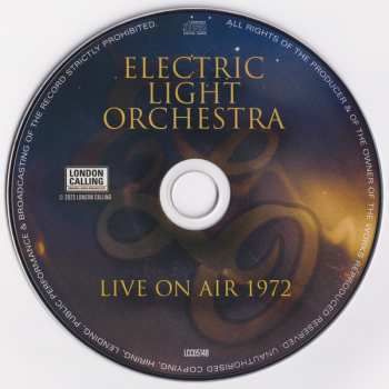CD Electric Light Orchestra: Live On Air 1972 DIGI
