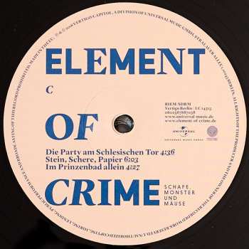 2LP Element Of Crime: Schafe, Monster Und Mäuse