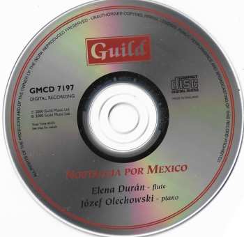 CD Elena Duran: Nostalgia Por Mexico