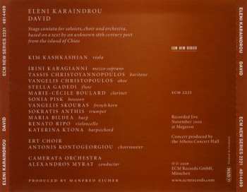CD Eleni Karaindrou: David