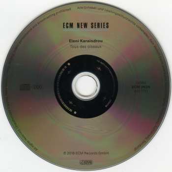 CD Eleni Karaindrou: Tous Des Oiseaux