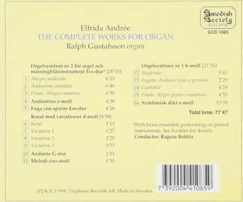 CD Elfrida Andree: The Complete Works For Organ Including Symphony No. 2 For Organ And Brass Ensemble