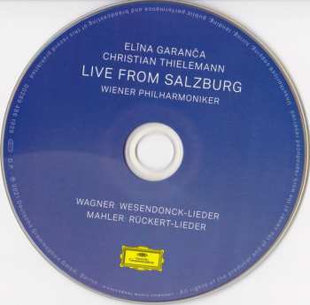 CD Wiener Philharmoniker: Live From Salzburg: Wesendonck-Lieder / Rückert-Lieder