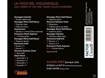 CD Elinor Frey: La Voce Del Violoncello