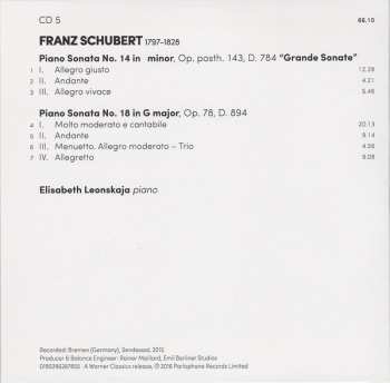 8CD/Doos Franz Schubert: The Complete Piano Sonatas