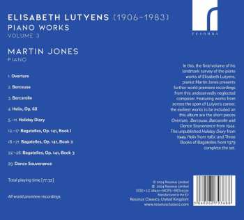 CD Martin Jones: Piano Works Volume 3