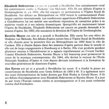 CD Elisabeth Söderström: Kodály - Tchaikovsky - Dvořák - Purcell - Wennerburg - Geijer - Rossini