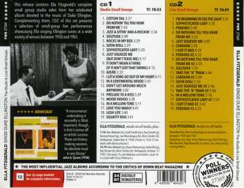 2CD Ella Fitzgerald: Ella Fitzgerald Sings Duke Ellington - The Studio & Live Small Groups