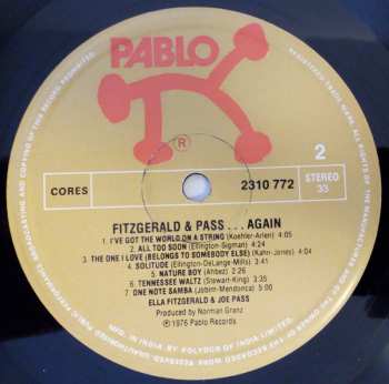 LP Ella Fitzgerald: Fitzgerald & Pass...Again