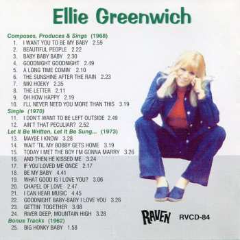 CD Ellie Greenwich: Composes, Produces And Sings / Let It Be Written, Let It Be Sung