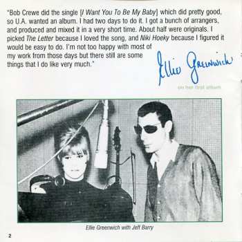 CD Ellie Greenwich: Composes, Produces And Sings / Let It Be Written, Let It Be Sung