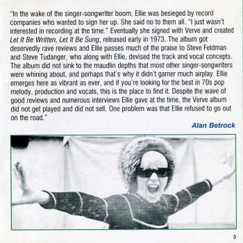 CD Ellie Greenwich: Composes, Produces And Sings / Let It Be Written, Let It Be Sung