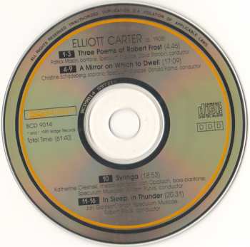 CD Elliott Carter: The Vocal Works (1975-1981)