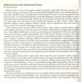 CD Elliott Carter: The Vocal Works (1975-1981)