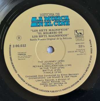 LP Elmer Bernstein: Los Siete Magnificos • El Regreso De Los Siete Magnificos (The Magnificent Seven • Return Of The Seven - Original Motion Picture Scores)