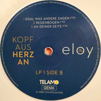 2LP Eloy de Jong: Kopf Aus Herz An LTD | NUM | CLR