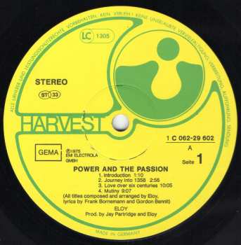 LP Eloy: Power And The Passion