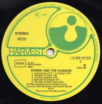 LP Eloy: Power And The Passion