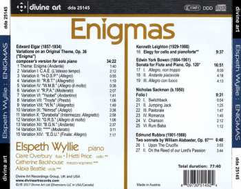 CD Sir Edward Elgar: Enigmas - Solo Piano And Chamber Works