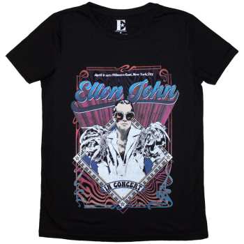 Merch Elton John: Dames T-shirt Psych Vintage