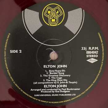 2LP Elton John: Elton John CLR | LTD