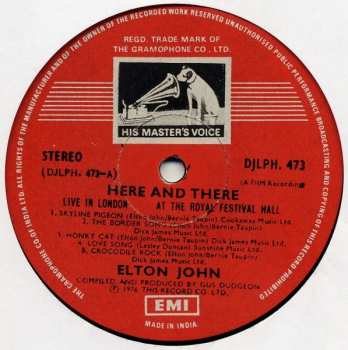 LP Elton John: Here And There