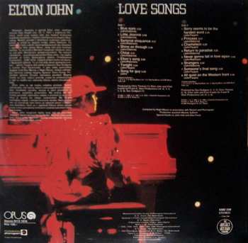 LP Elton John: Love Songs