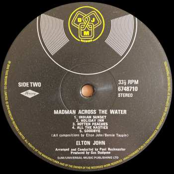 LP Elton John: Madman Across The Water