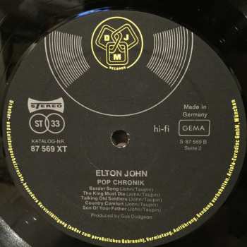 2LP Elton John: Pop Chronik