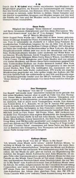 LP David Liebman: Jazz 2000