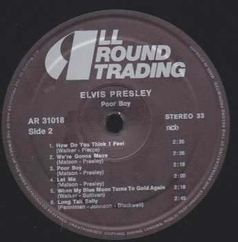LP Elvis Presley: Poor Boy