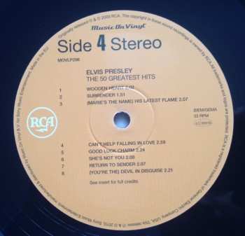 3LP Elvis Presley: The 50 Greatest Hits