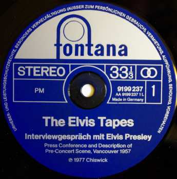 LP Elvis Presley: The Elvis Tapes